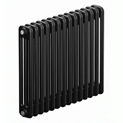 Трубчатый радиатор Rifar Tubog 3057 14 секций цвет антрацит боковое подключение