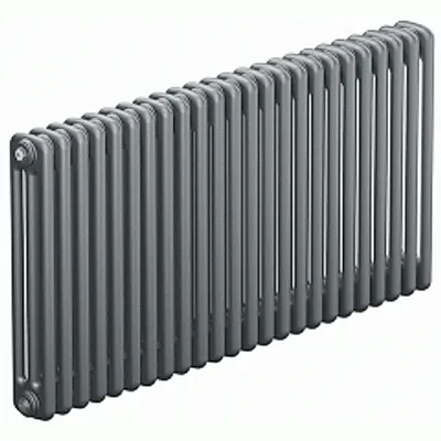 Трубчатый радиатор Rifar Tubog 3057 24 секции цвет титан боковое подключение