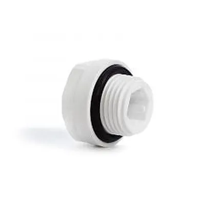 Заглушка полипропиленовая Fusitek с НР резьбой 1/2"