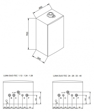Газовый конденсационный настенный котел Baxi LUNA Duo-tec E 1.12. Фото N6